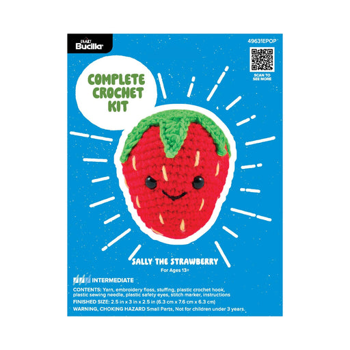Amigurumi Crochet Kit – Sally the Strawberry 3” - Art Department LLC