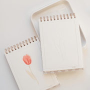 Flowers watercolor workbook - Art Department LLC