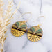 Art Deco Stacked Sunburst Earrings - Art Department LLC