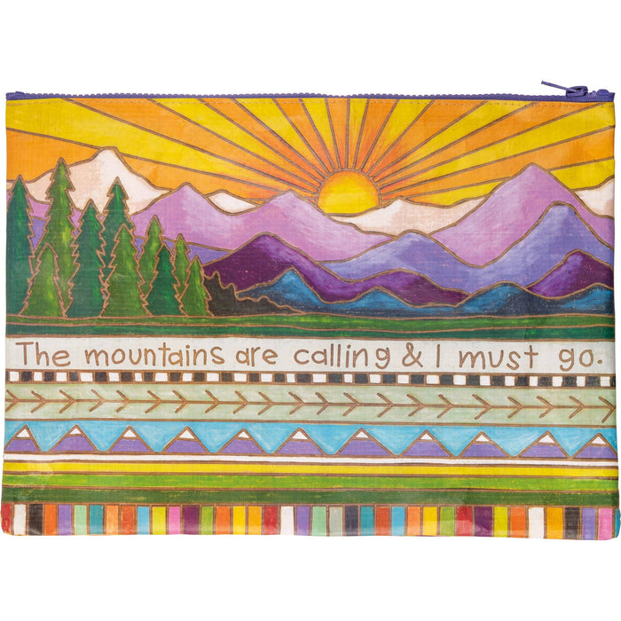 Mountains Are Calling I Must Go Zipper Folder