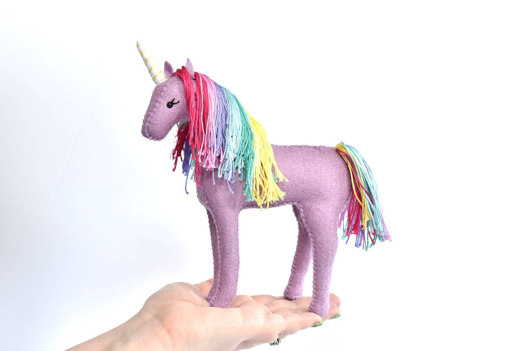 DIY Felt Sewing Kit - Rainbow Unicorn - Art Department LLC