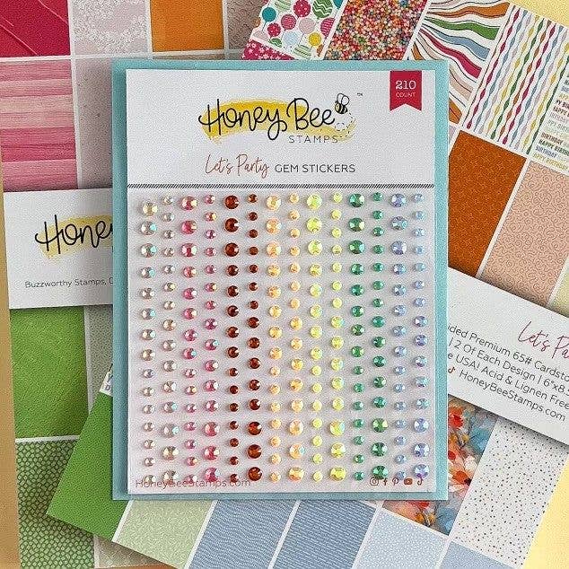 Let's Party Gem Stickers - 210 Count - Art Department LLC