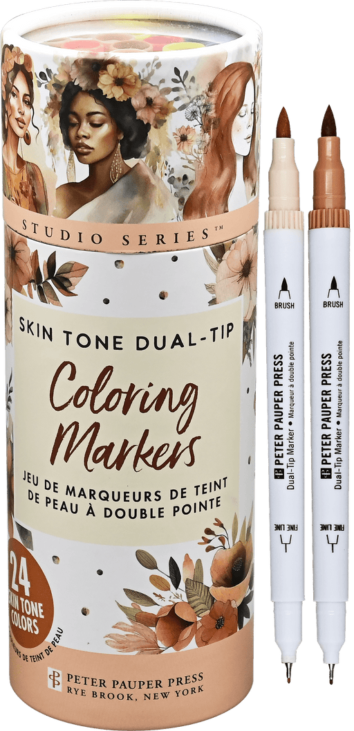 Studio Series Dual - Tip Skin Tone Markers (Set of 24) - Art Department LLC