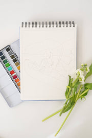 Landscape Watercoloring Book - Outlines with Video Tutorials - Art Department LLC