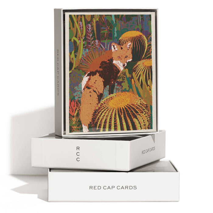 Red Fox Greeting Card - Art Department LLC
