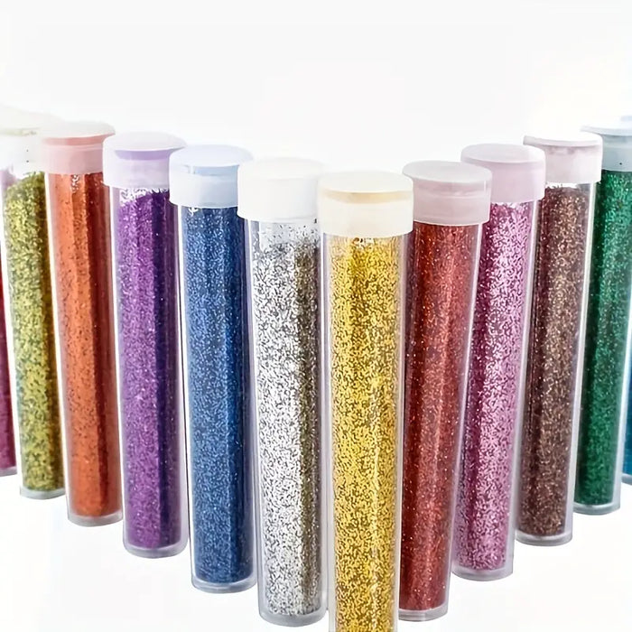 12 Colors Dry Glitter Set