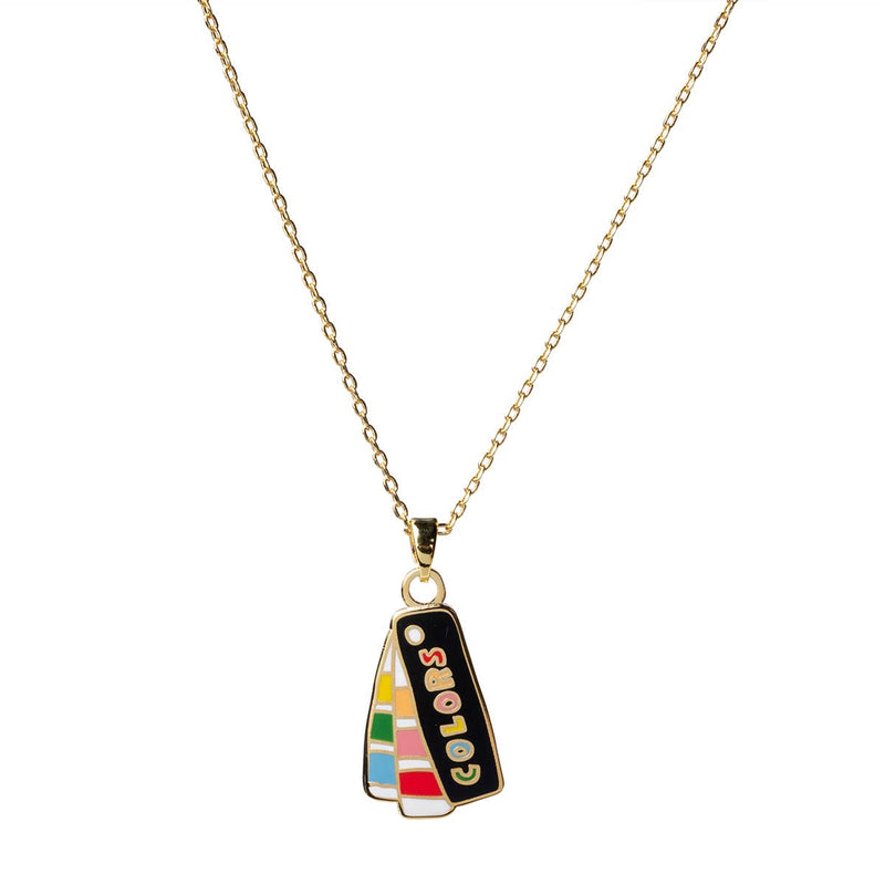Color Swatch Book Pendant Necklace - Art Department LLC