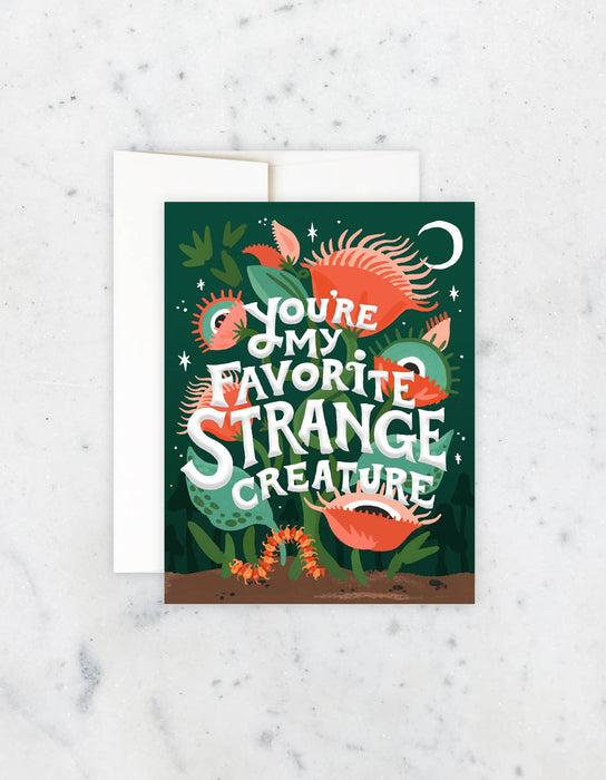 Strange Creature Greeting Card - Art Department LLC