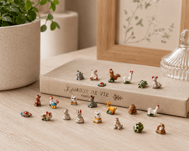 Handmade Mini Ceramic Animal Beads - Art Department LLC