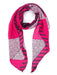 Jodi Lightweight Scarf - Fuchsia, Animal Stripe - Art Department LLC