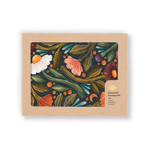 Nightsky Floral Notecards - Art Department LLC