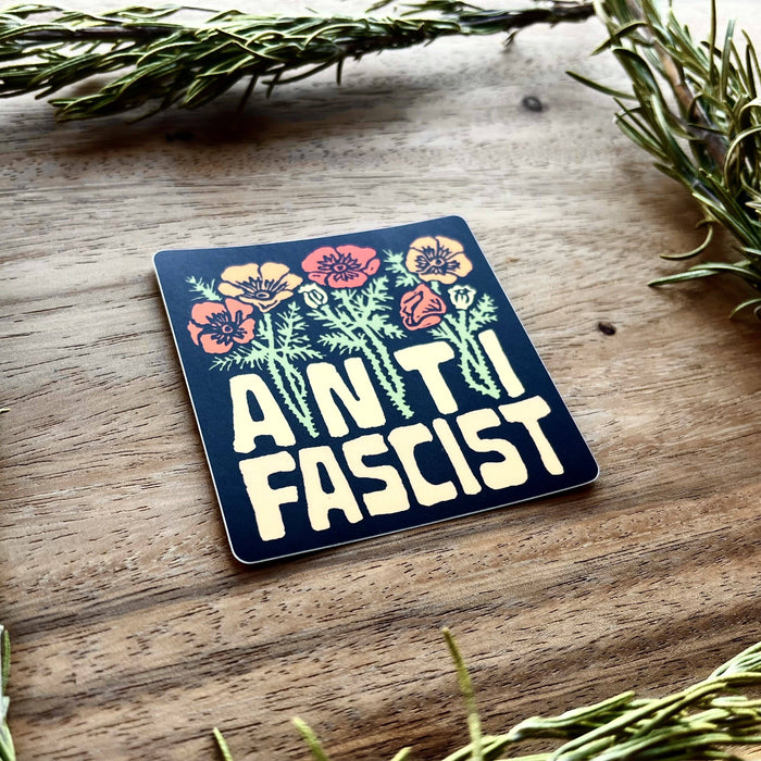 Anti Fascist Sticker | social justice matte vinyl