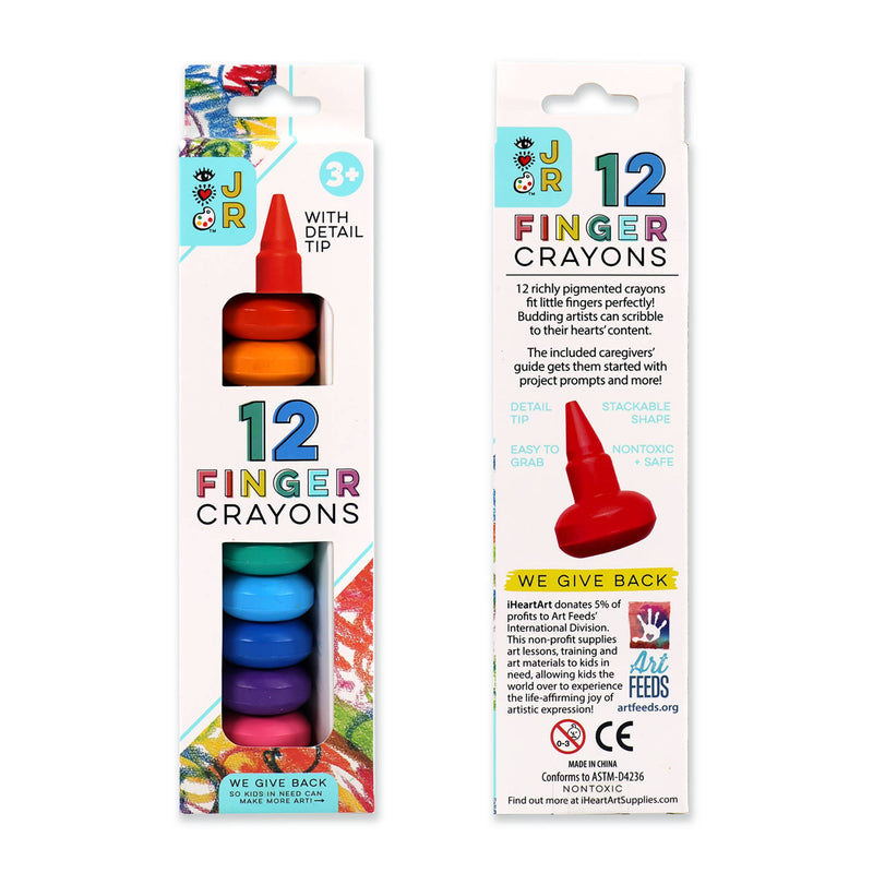 IHeartArt Jr 12 Finger Crayons - Art Department LLC
