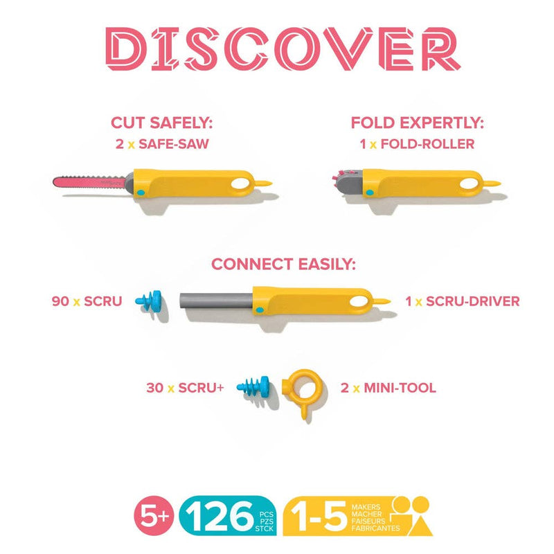 DISCOVER | Makedo Cardboard Construction Kit - Art Department LLC