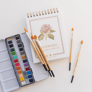 Flowers watercolor workbook - Art Department LLC