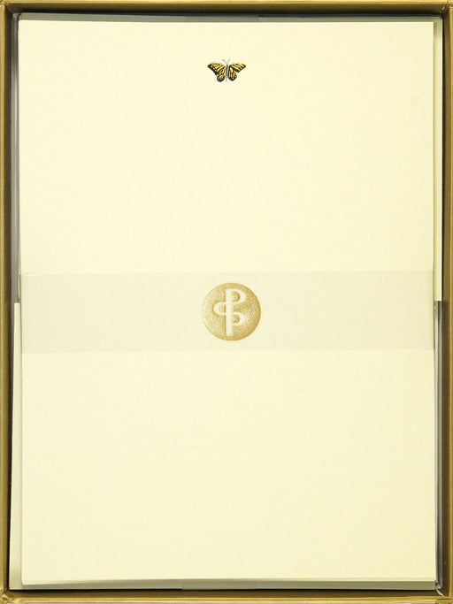 Gold Butterfly Stationery Set - Art Department LLC