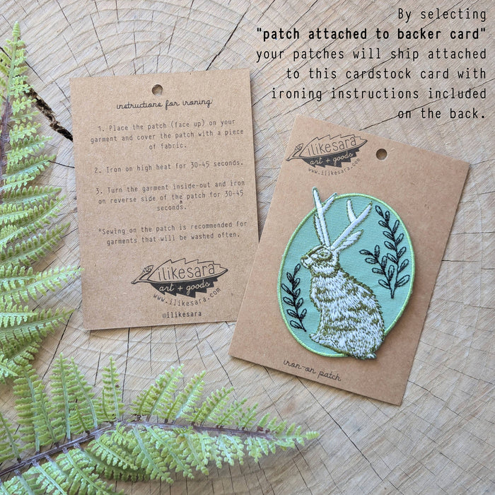 Iron-on patch | chin up blue bird - 3.75" x 2.7"