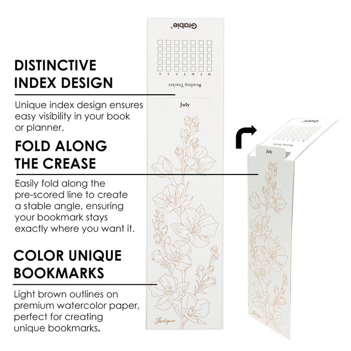 12 Sheets 140LB Watercolor Coloring Bookmarks - Art Department LLC