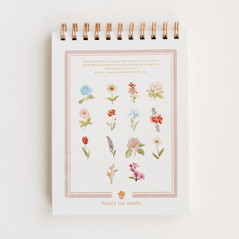 Flowers watercolor workbook - Art Department LLC