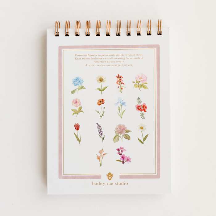 Flowers watercolor workbook