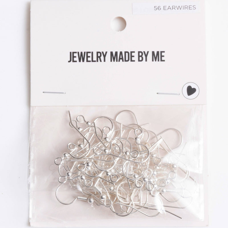 Silver French Ear Wire Earring Hooks 56pc Assortment - Art Department LLC