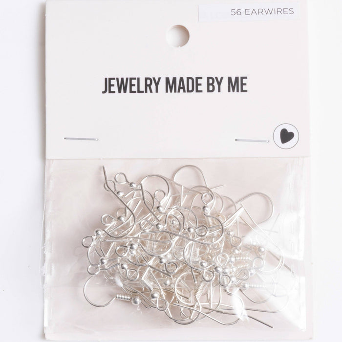 Silver French Ear Wire Earring Hooks 56pc Assortment - Art Department LLC