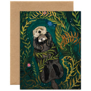 Sea Otter Mama and Baby — Baby, Mother's Day, Everyday Card - Art Department LLC