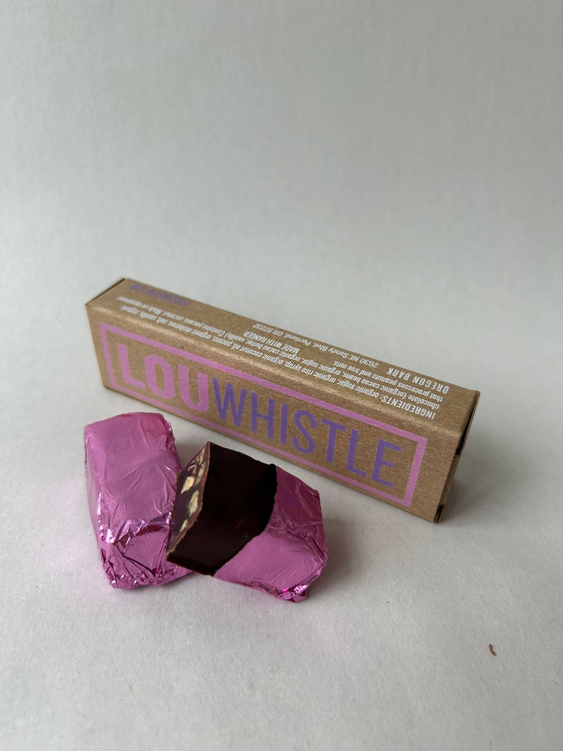 Lou Whistle - Molasses Pecan Chew Covered in Dark Chocolate - Art Department LLC