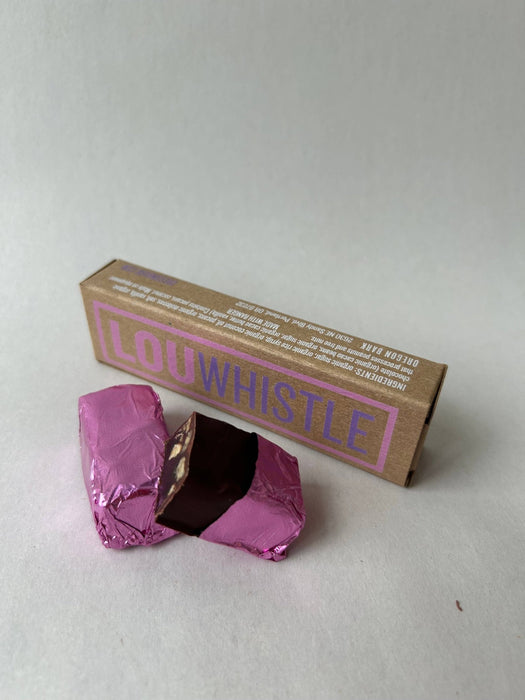 Lou Whistle - Molasses Pecan Chew Covered in Dark Chocolate - Art Department LLC