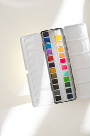 24 Color Watercolor Paint Palette - Art Department LLC