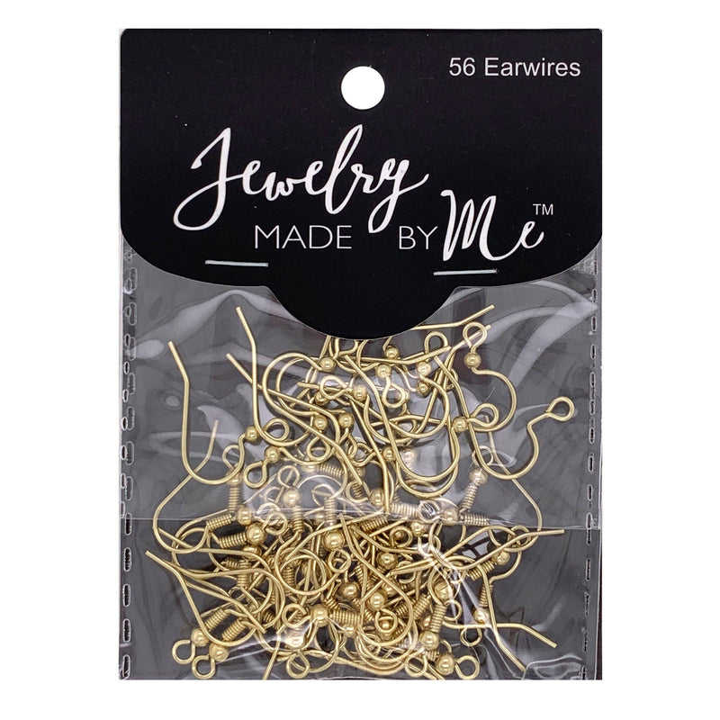 Gold French Ear Wire Earring Hooks 56pc Assortment - Art Department LLC