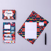 Bright & Beautiful Pigeon, Folding Letters, Set of 6 - Art Department LLC
