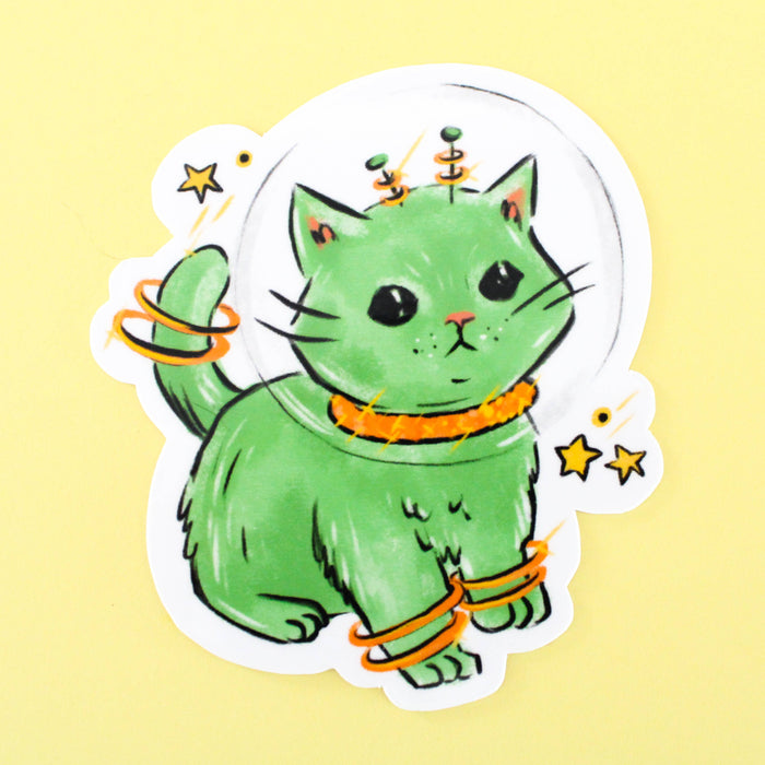 Space Kitten Vinyl Sticker