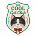 Cool Cat Club Vinyl Sticker - Art Department LLC
