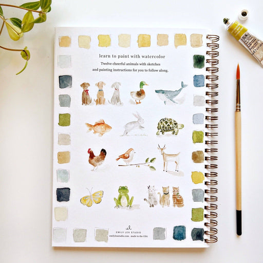 Animals watercolor workbook - Art Department LLC