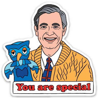 Mister Rogers Vinyl Sticker