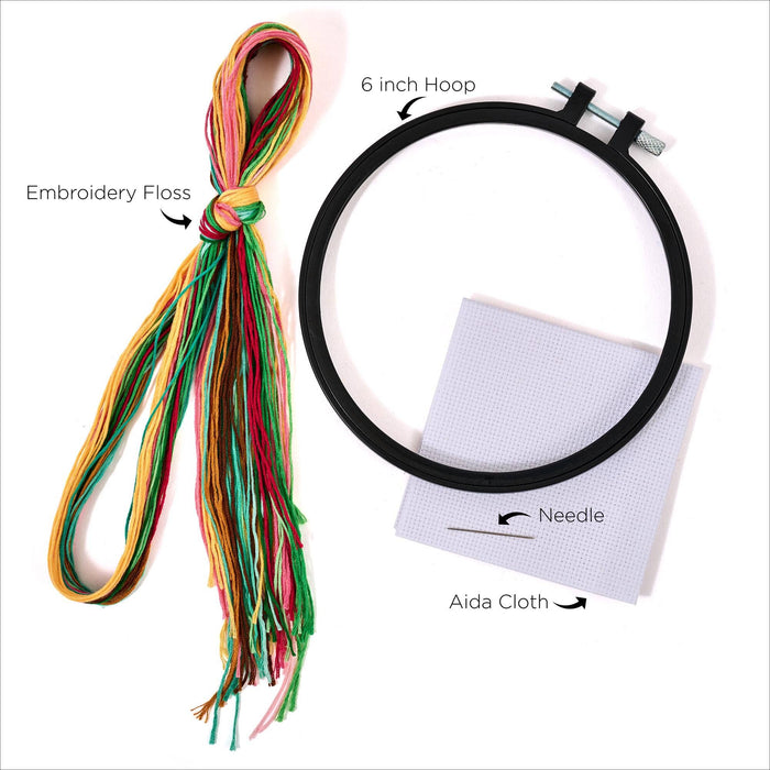 Bucilla ® Counted Cross Stitch Kit - Calming Bird 6" - Art Department LLC