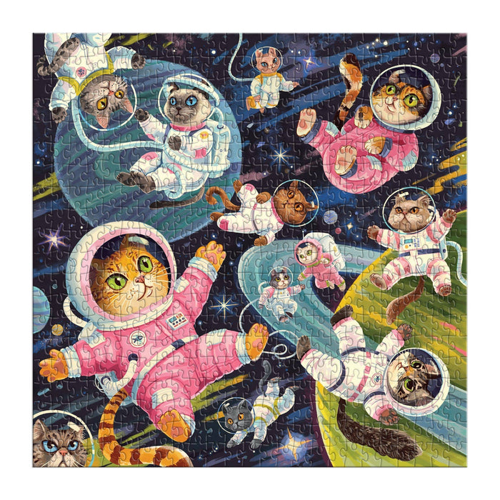 A Space Meowdyssey 500 Piece Puzzle - Art Department LLC
