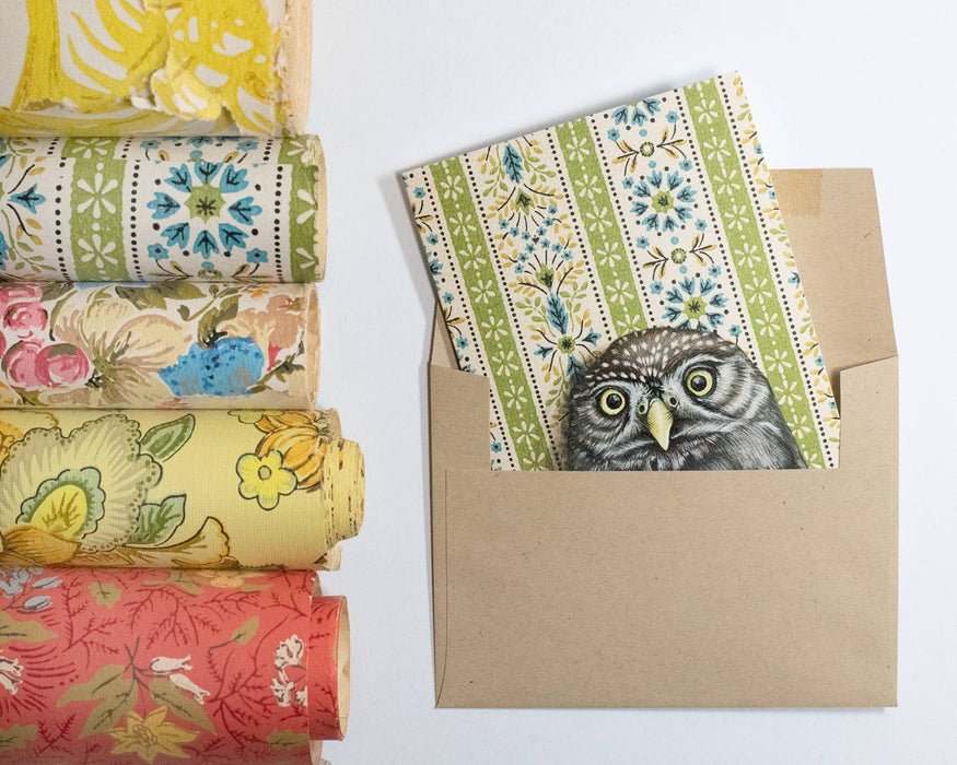Pygmy Owl - Note Card - Art Department LLC