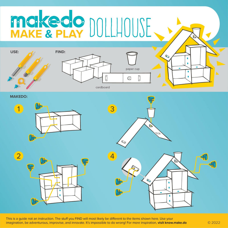 DISCOVER | Makedo Cardboard Construction Kit - Art Department LLC