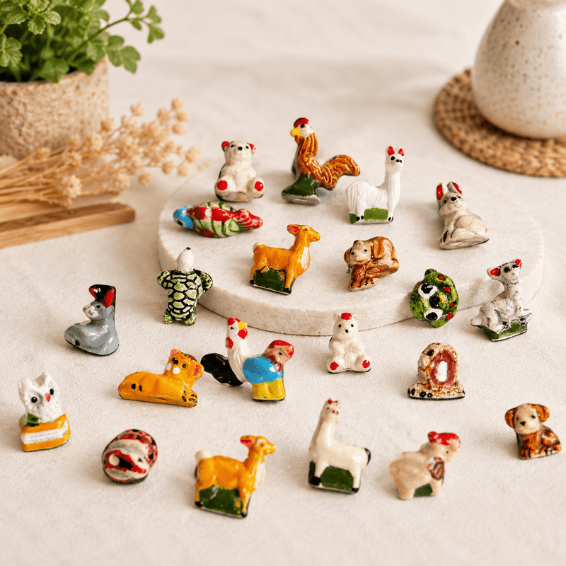 Handmade Mini Ceramic Animal Beads - Art Department LLC