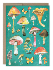 Mushrooms Blank Card - Art Department LLC