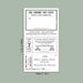 50 Pcs Ephemera, Notepad with Perforated Tickets
