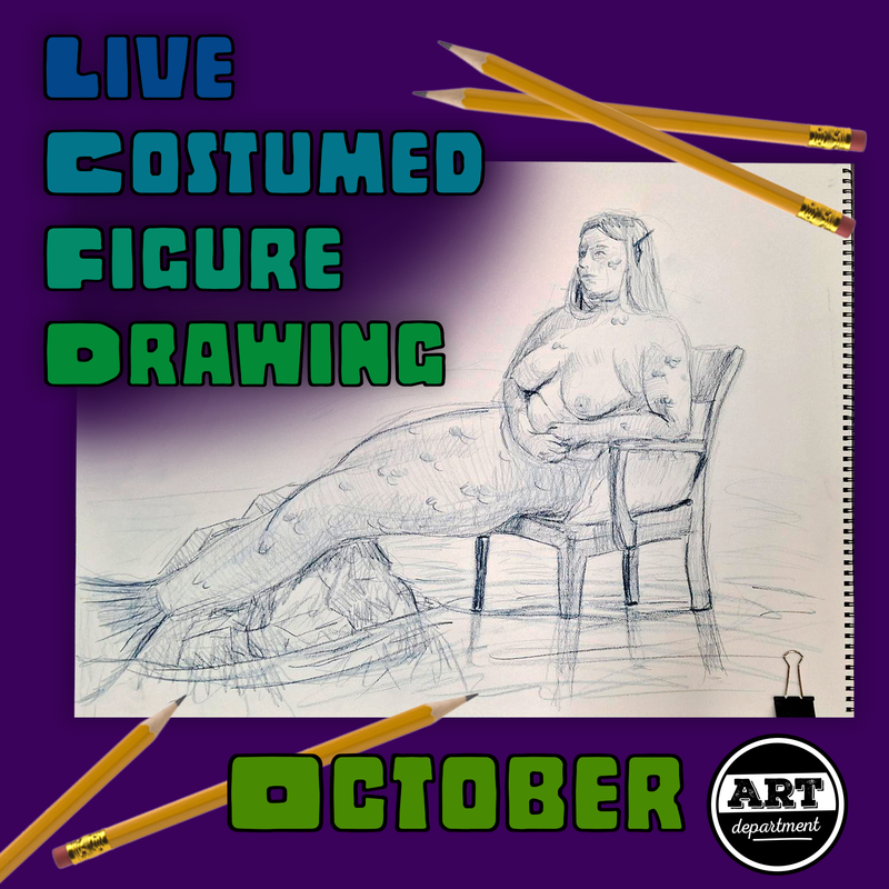 October Costumed Life Figure Drawing