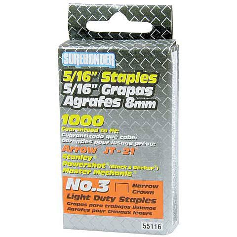 Light Duty Staples - 5/16" - Art Department LLC