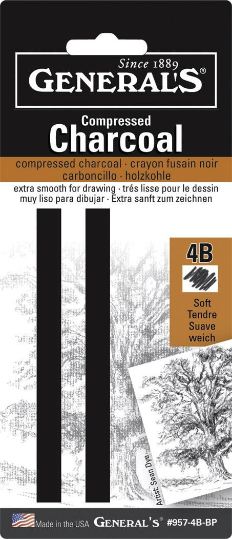 General's Compressed Charcoal 2pk Sets - Art Department LLC