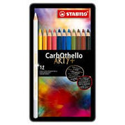 CarbOthello Box of 12 Colors - Chalk Pastel Pencils - Art Department LLC