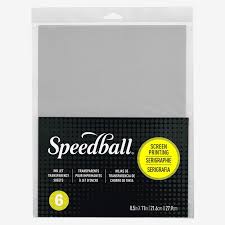 Screen Printing Ink Jet Transparency Sheet Pack of 6 - Art Department LLC
