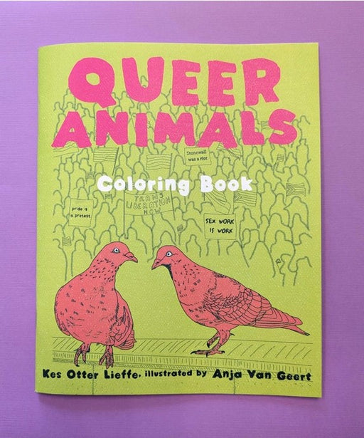 Queer Animals Coloring Book Zine