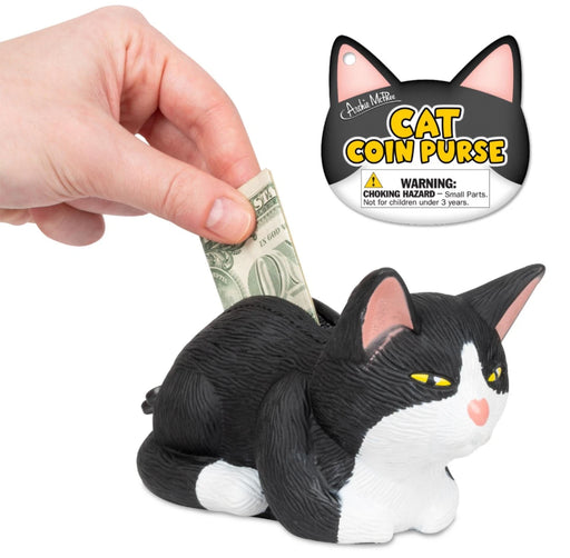 Tuxedo Cat Coin Zipper Purse - Art Department LLC